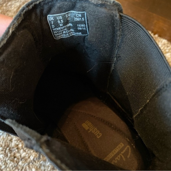 Clarks Malia Maui Ankle Boots Black Size 9.5 - Picture 4 of 6